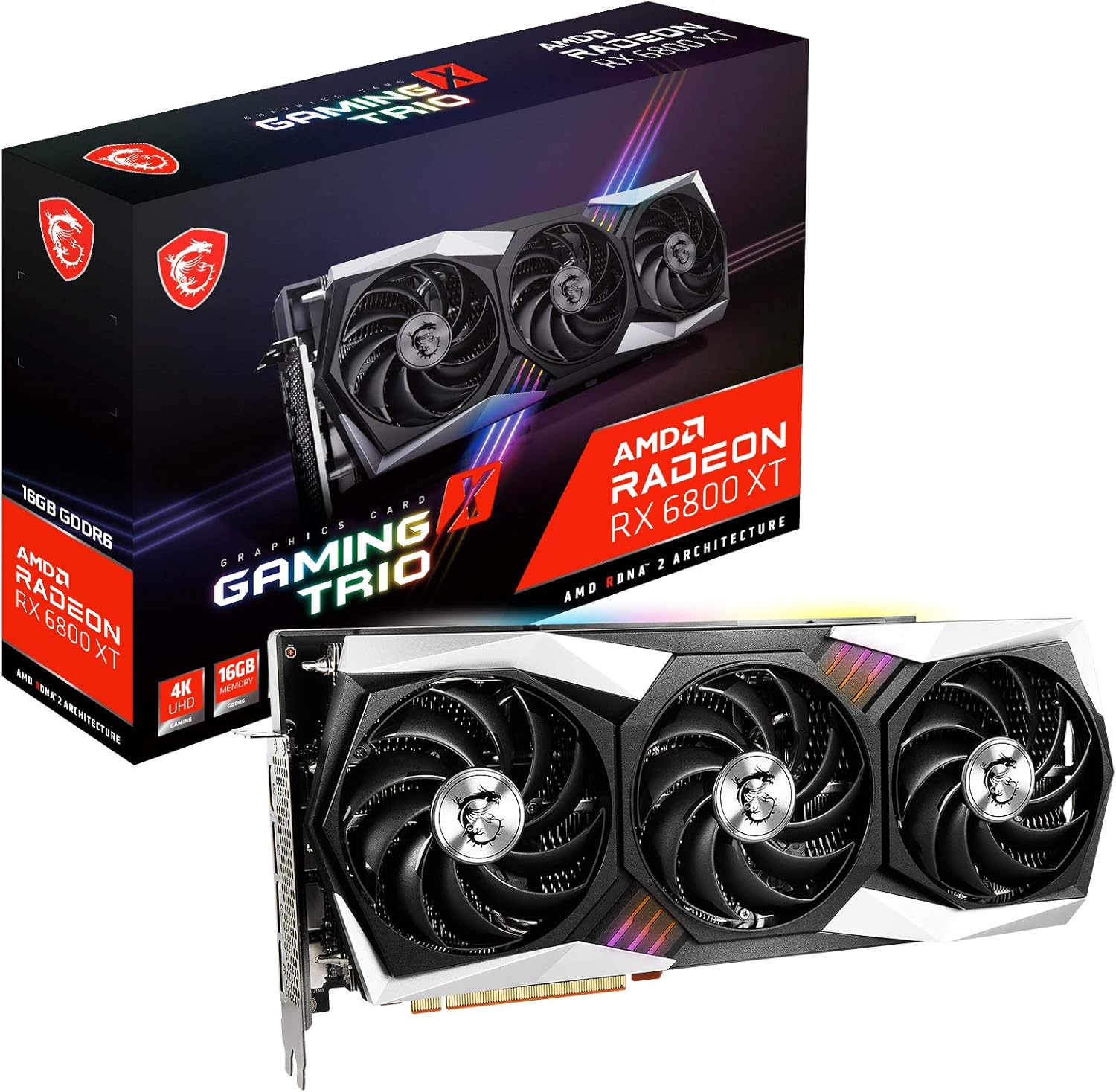 MSI Graphic Card RX 6800 16GB Gaming X Trio Used MSI Graphic Card RX 6800 16GB Gaming X Trio Used
